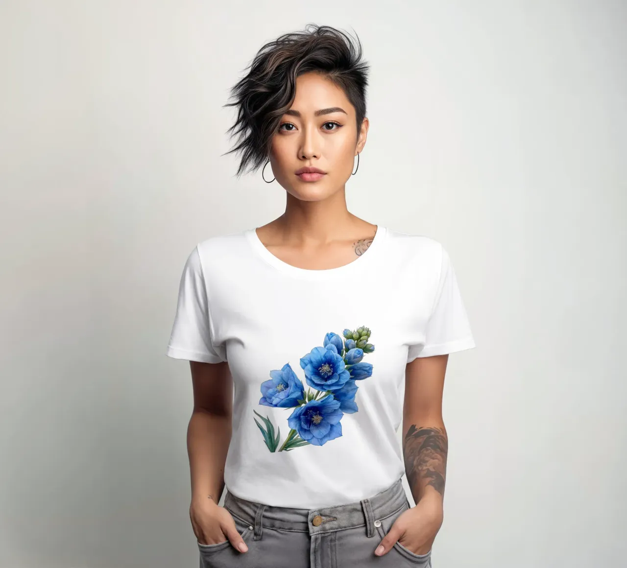 Fiore di delphinium 2 t-shirt da donna da Bold Blooms