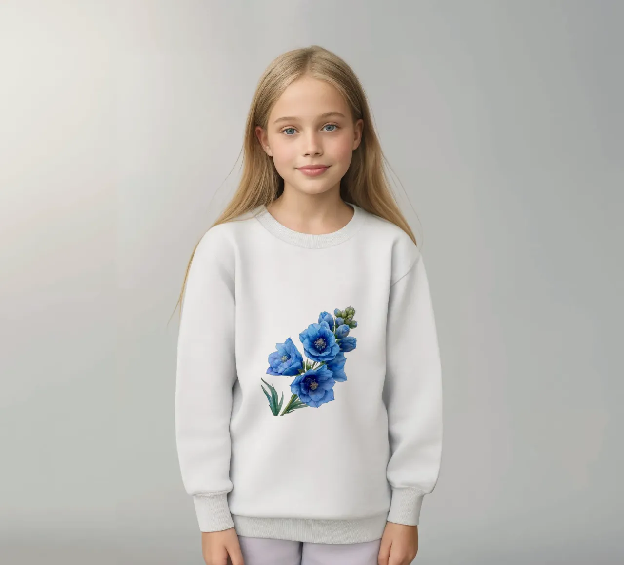 Fiore di delphinium 2 felpa bambino da Bold Blooms