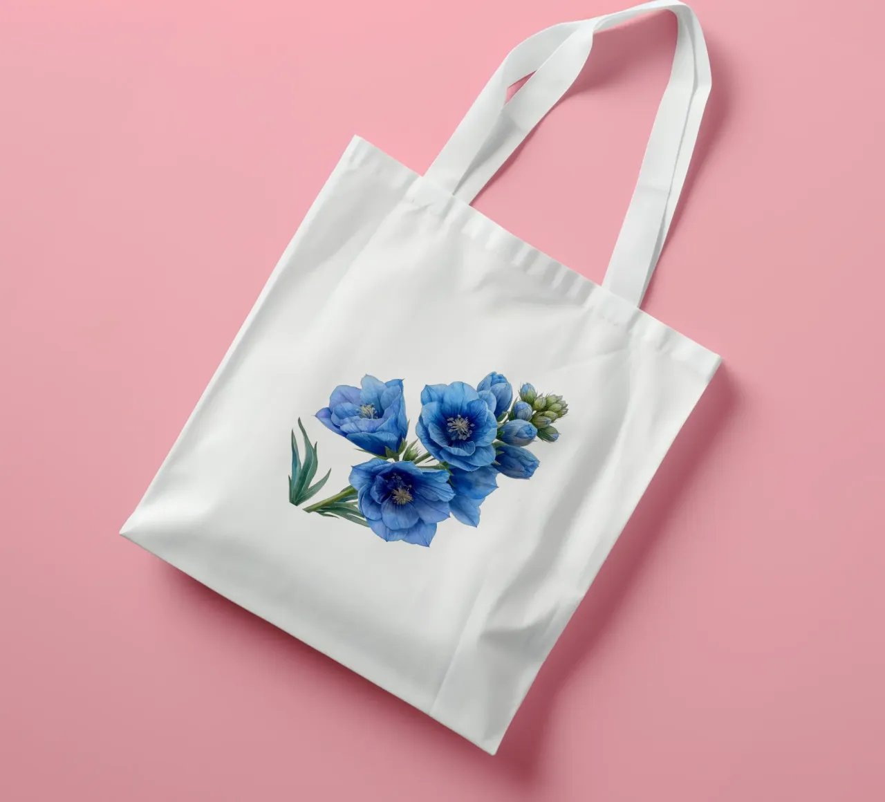 Fiore di delphinium 2 borsa in juta da Bold Blooms