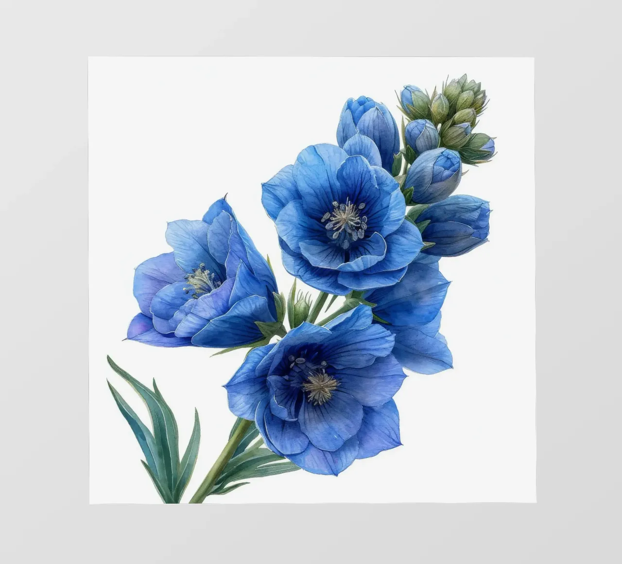 Fiore di delphinium 2 pellicola backlit da Bold Blooms