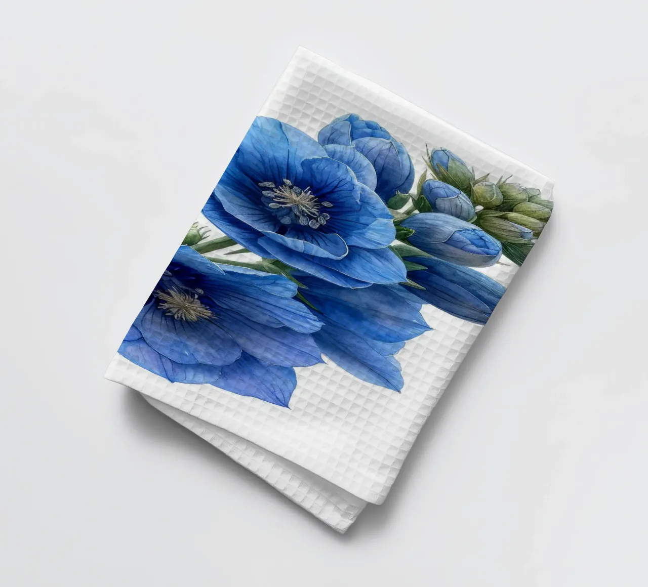 Delphinium bloem 2 theedoek van Bold Blooms