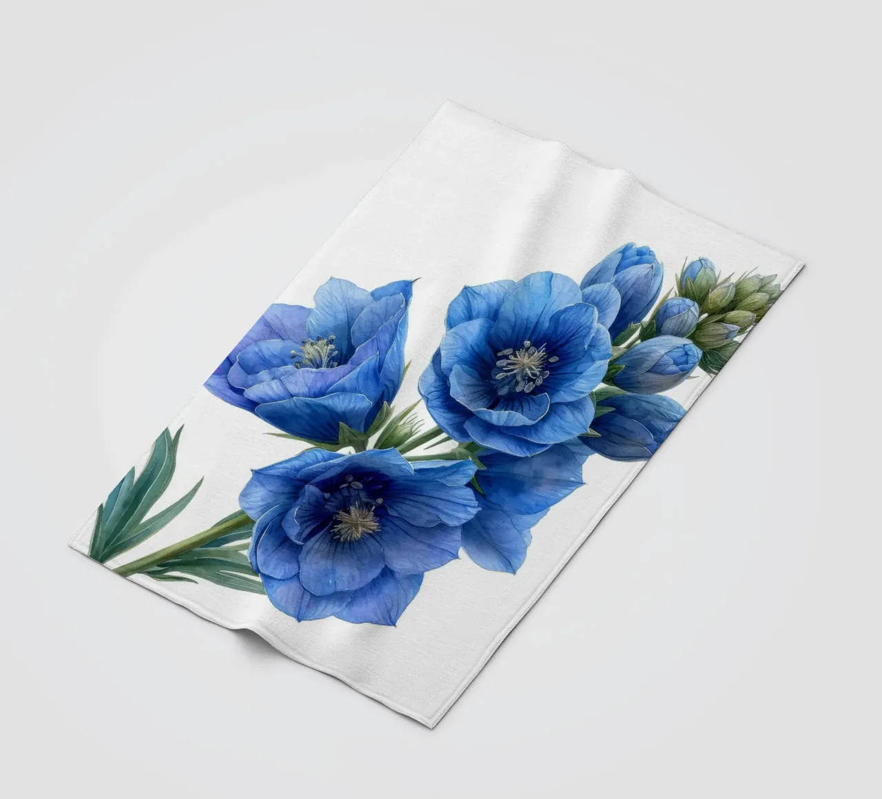 Fiore di delphinium 2 coperta in pile da Bold Blooms