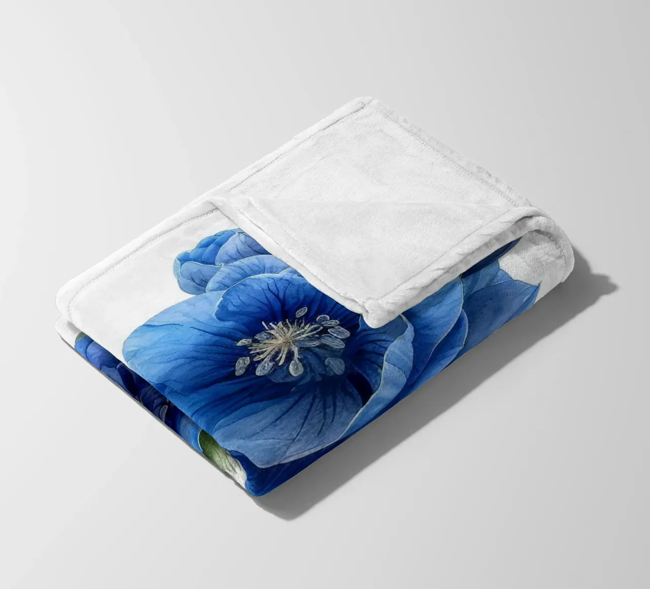 Fiore di delphinium 2 coperta in pile da Bold Blooms