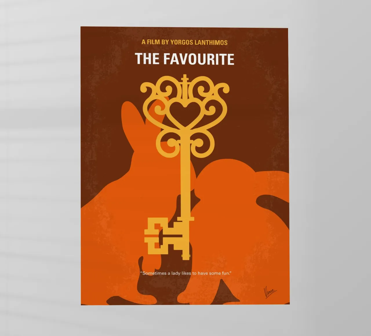 No1037 My The Favourite minimal movie poster pellicola backlit da Chungkong
