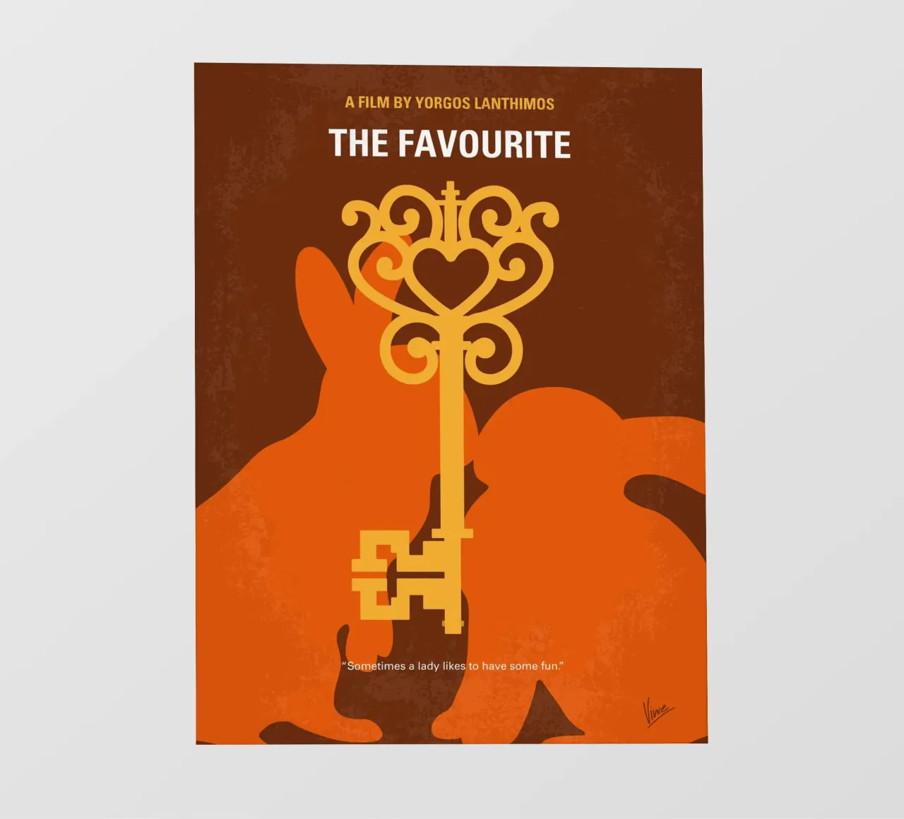 No1037 My The Favourite minimal movie poster pellicola backlit da Chungkong