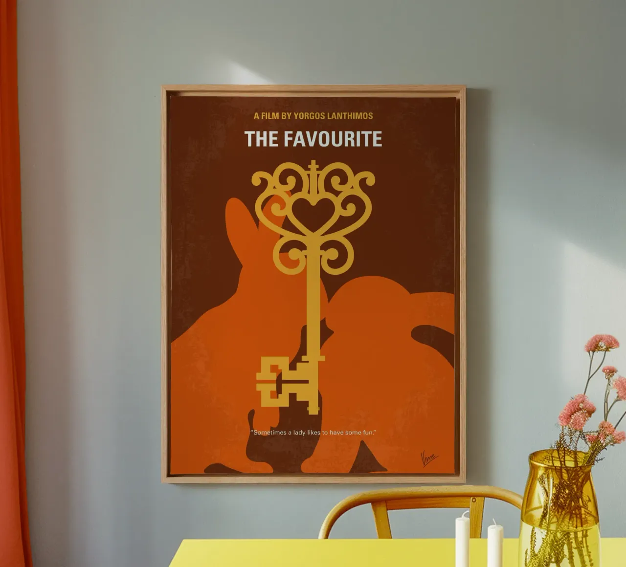 No1037 My The Favourite minimal movie poster canvas met Baklijst van Chungkong