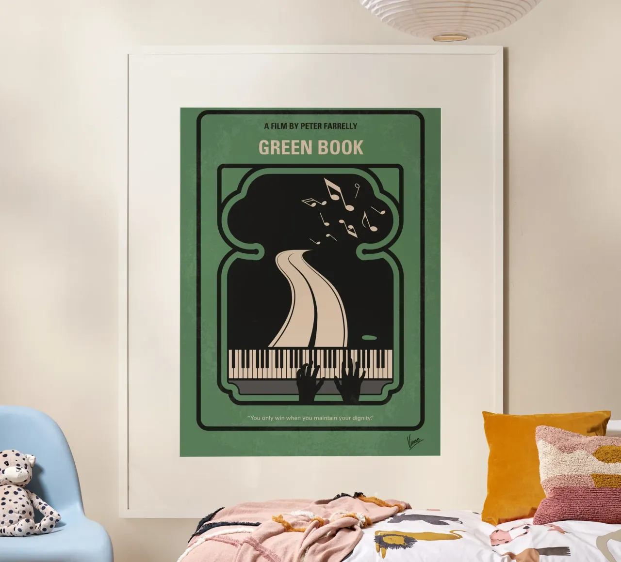 No1039 My Green Book minimal movie poster poster con telaio in alluminio da Chungkong