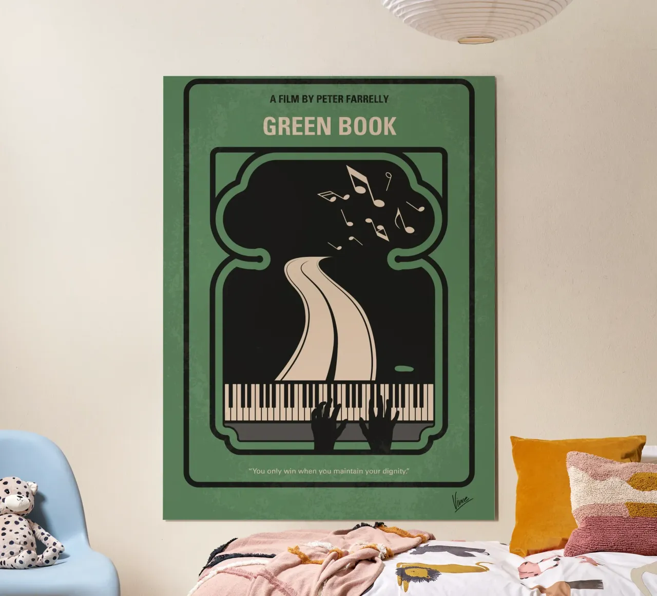 No1039 My Green Book minimal movie poster poster con telaio in alluminio da Chungkong