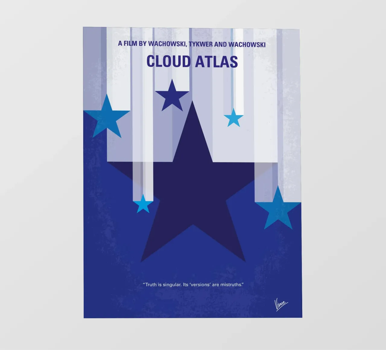 No1041 My Cloud Atlas minimal movie poster pellicola backlit da Chungkong