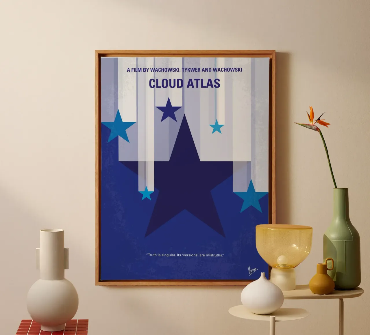 No1041 My Cloud Atlas minimal movie poster Leinwand von Chungkong