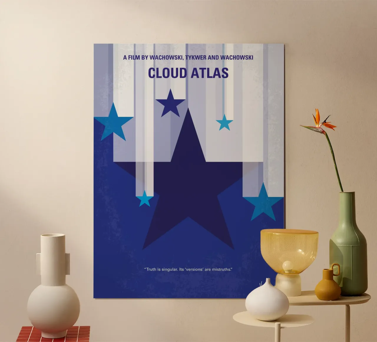 No1041 My Cloud Atlas minimal movie poster carta hahnemühle da Chungkong