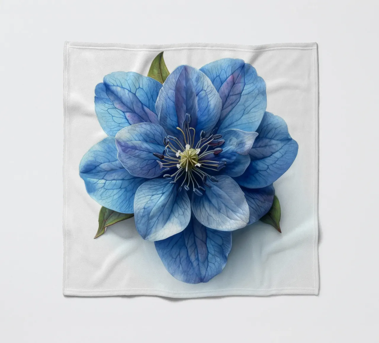 Fiore di delphinium 3 coperta in pile da Bold Blooms