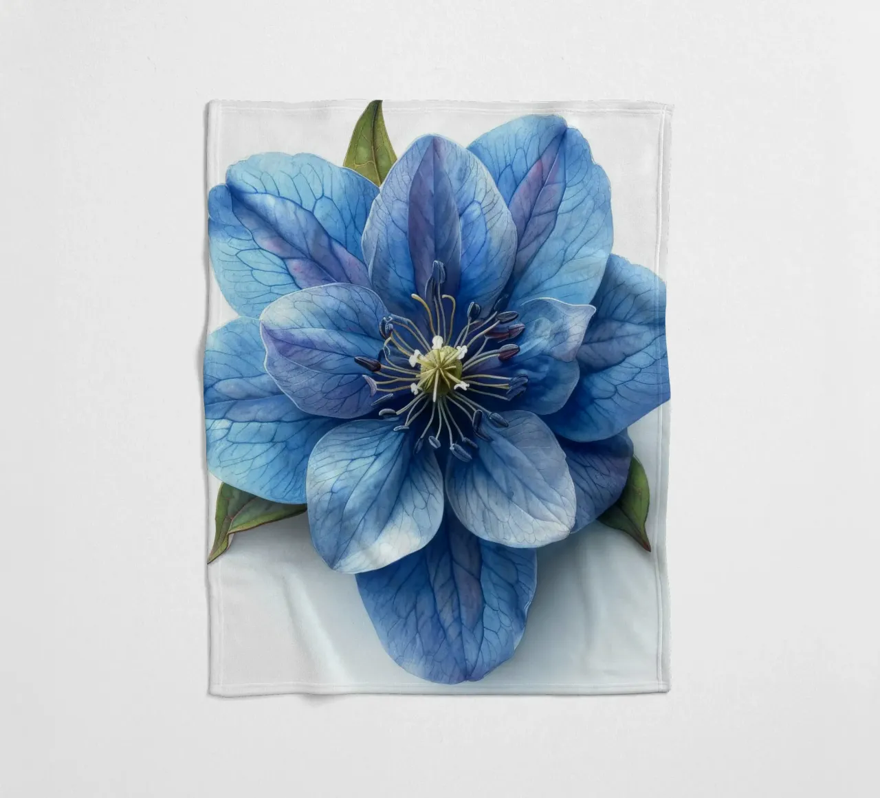Fiore di delphinium 3 coperta in pile da Bold Blooms