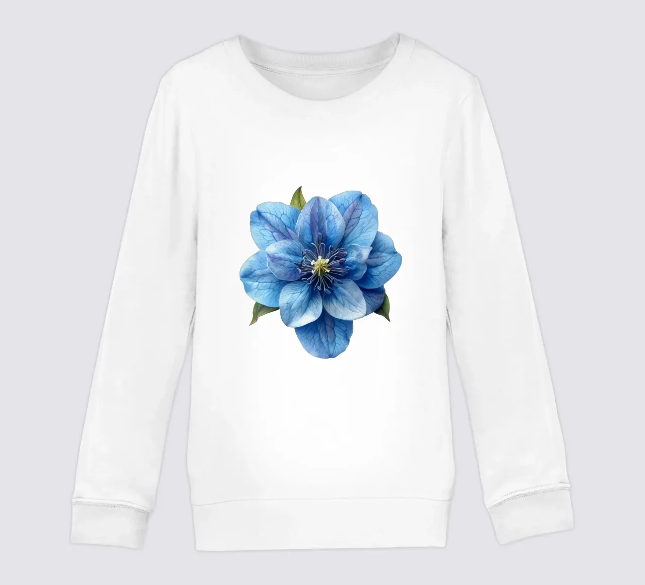 Fiore di delphinium 3 felpa bambino da Bold Blooms