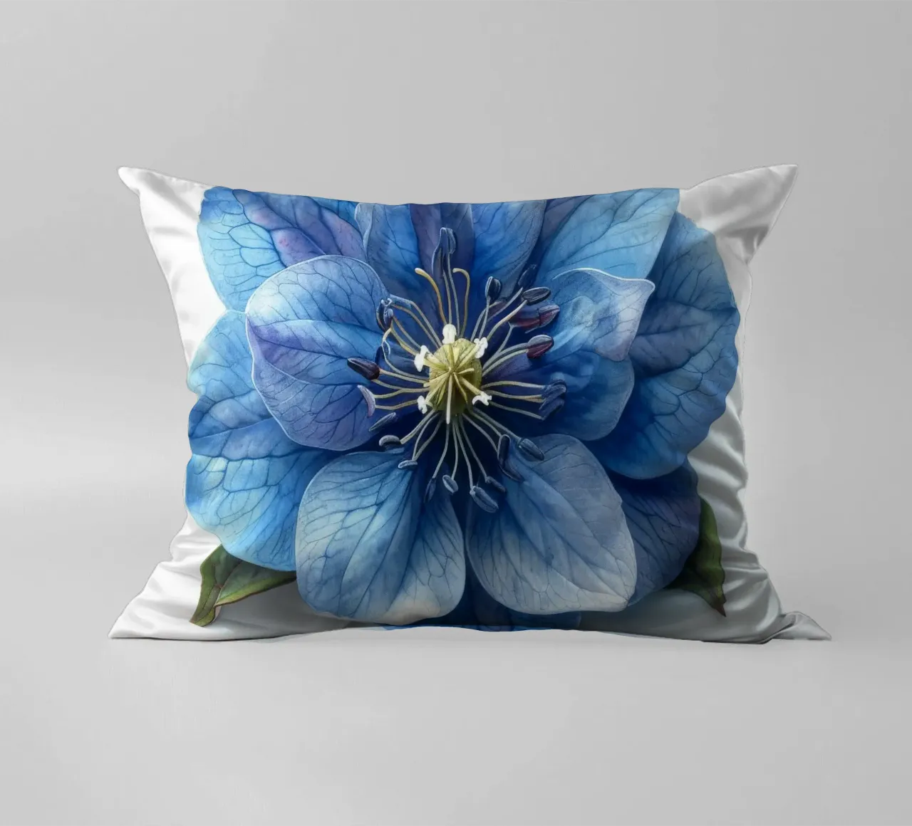 Fiore di delphinium 3 cuscino da Bold Blooms