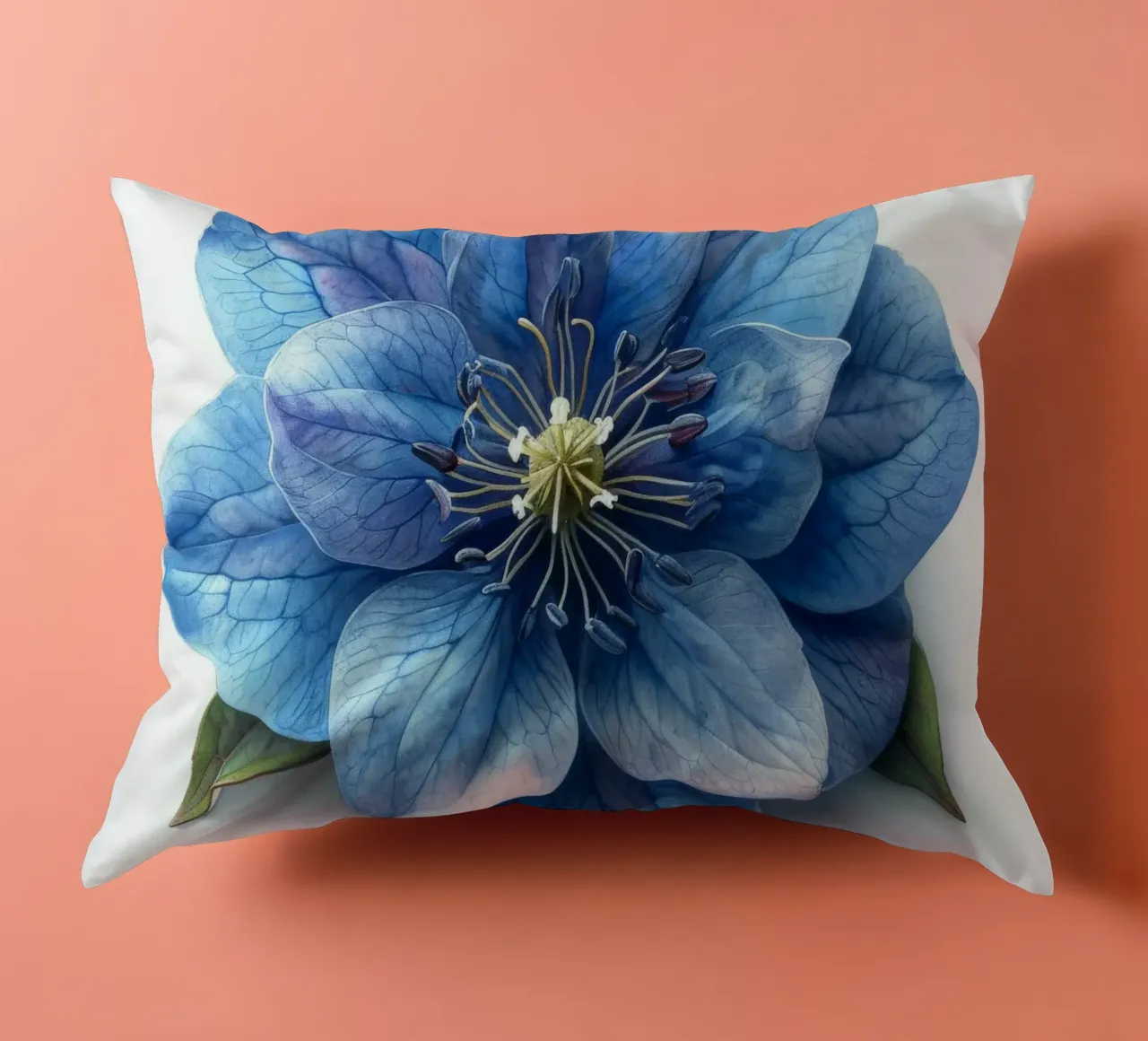 Fiore di delphinium 3 cuscino da Bold Blooms