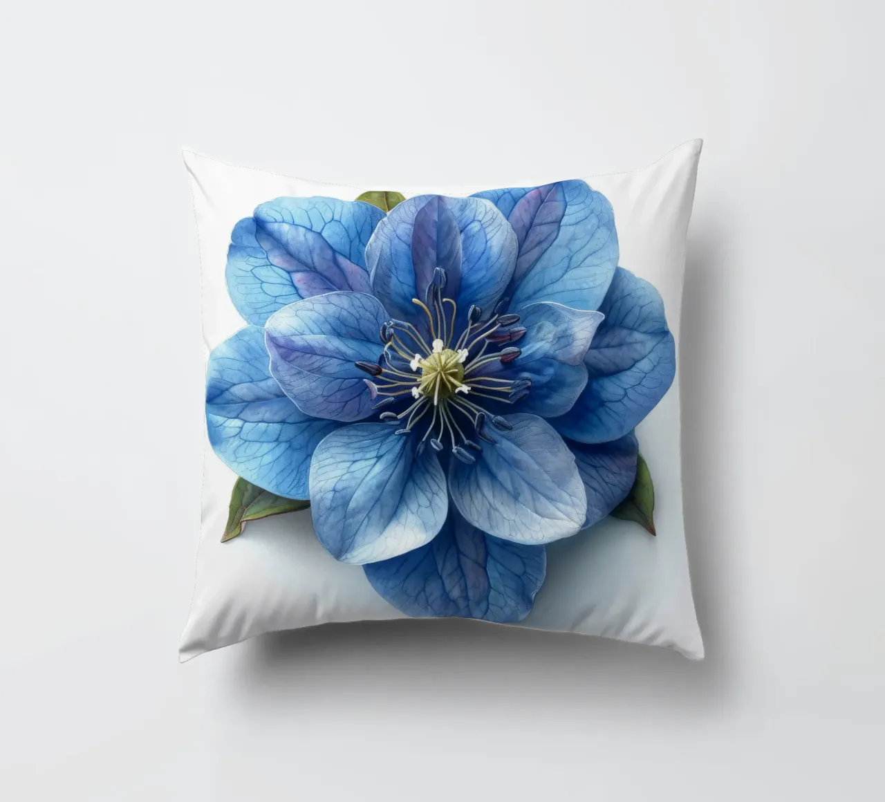 Fiore di delphinium 3 cuscino da Bold Blooms