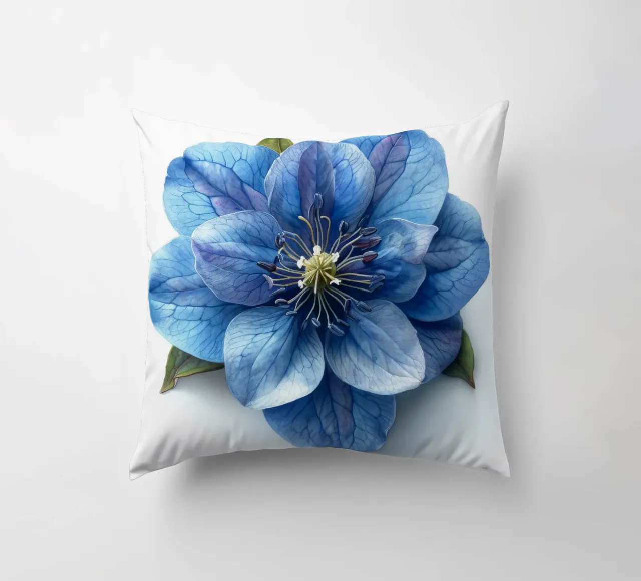 Fiore di delphinium 3 cuscino da Bold Blooms