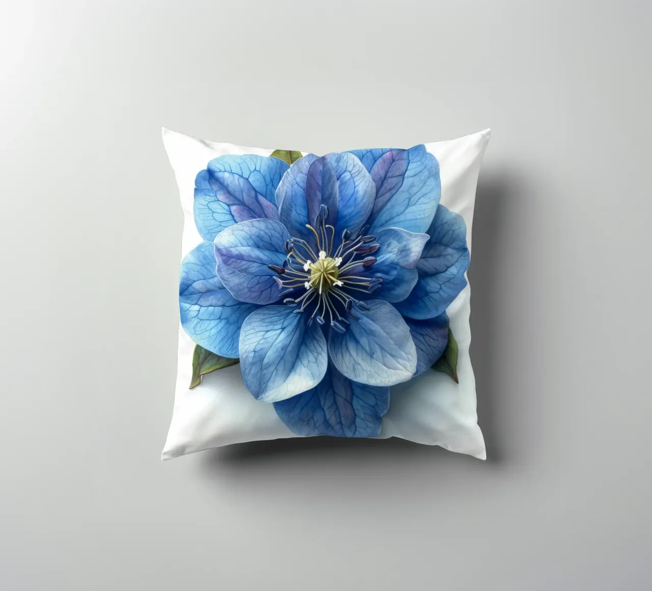 Fiore di delphinium 3 cuscino da Bold Blooms