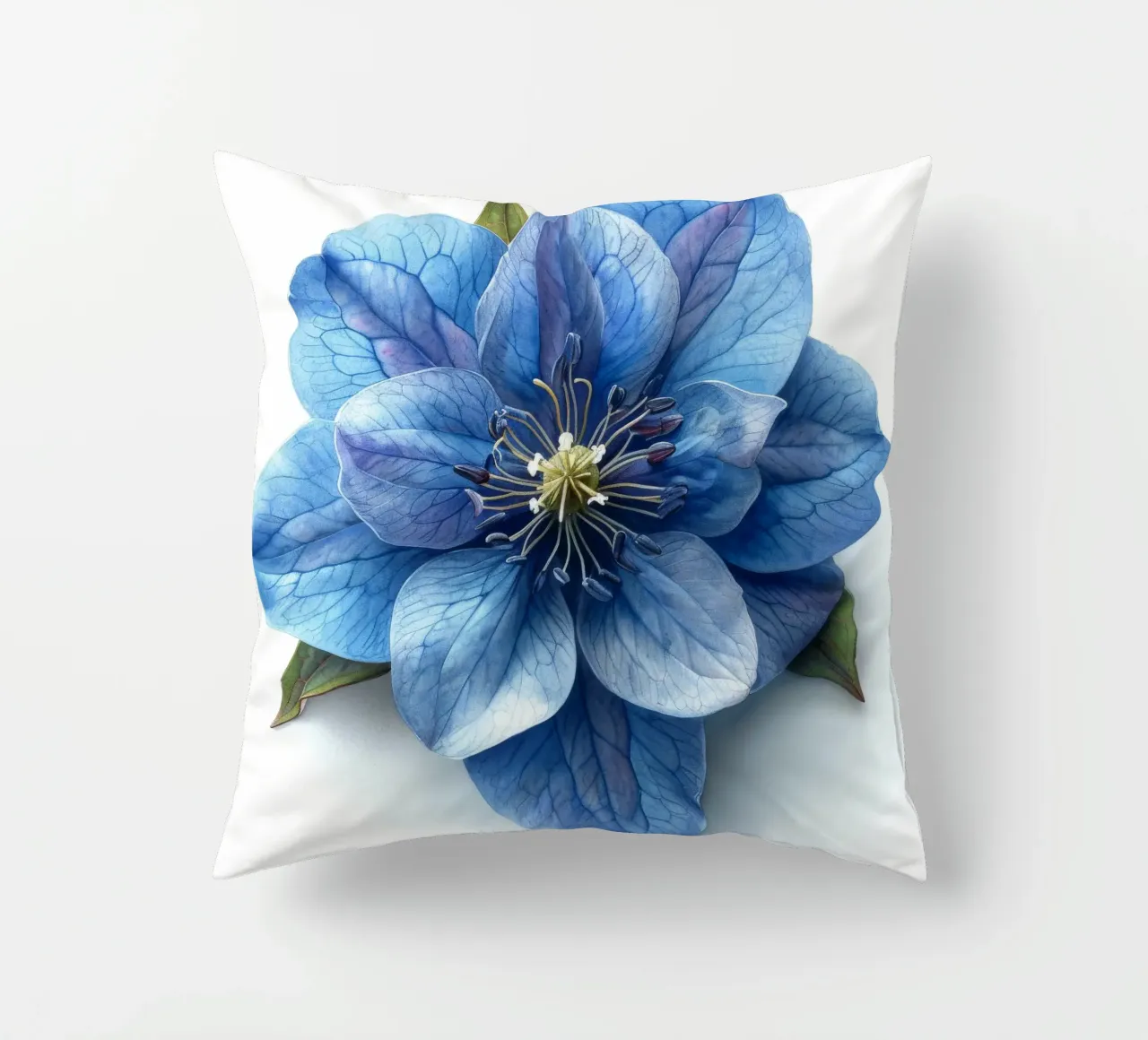 Fiore di delphinium 3 cuscino da Bold Blooms