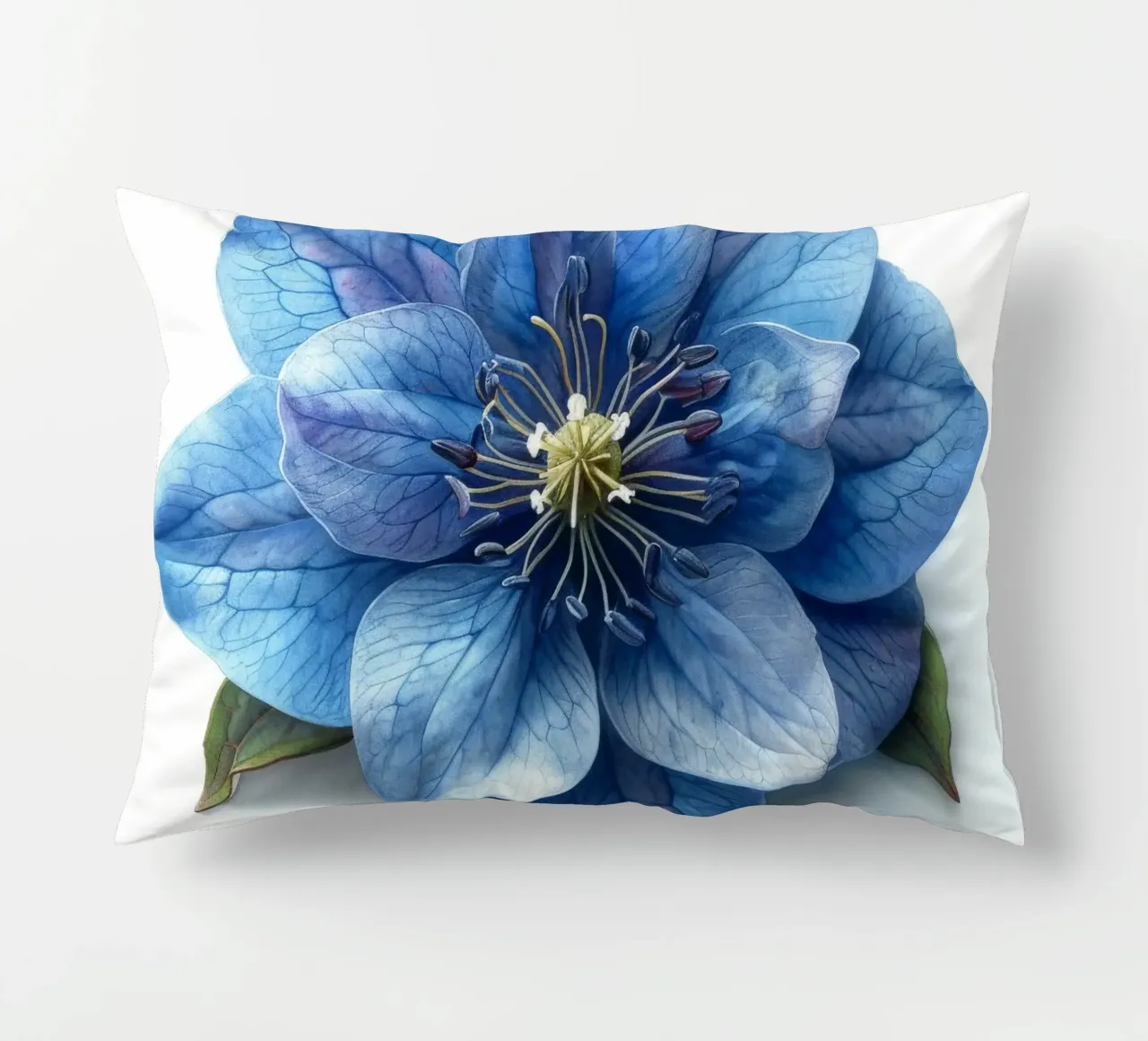 Fiore di delphinium 3 cuscino da Bold Blooms