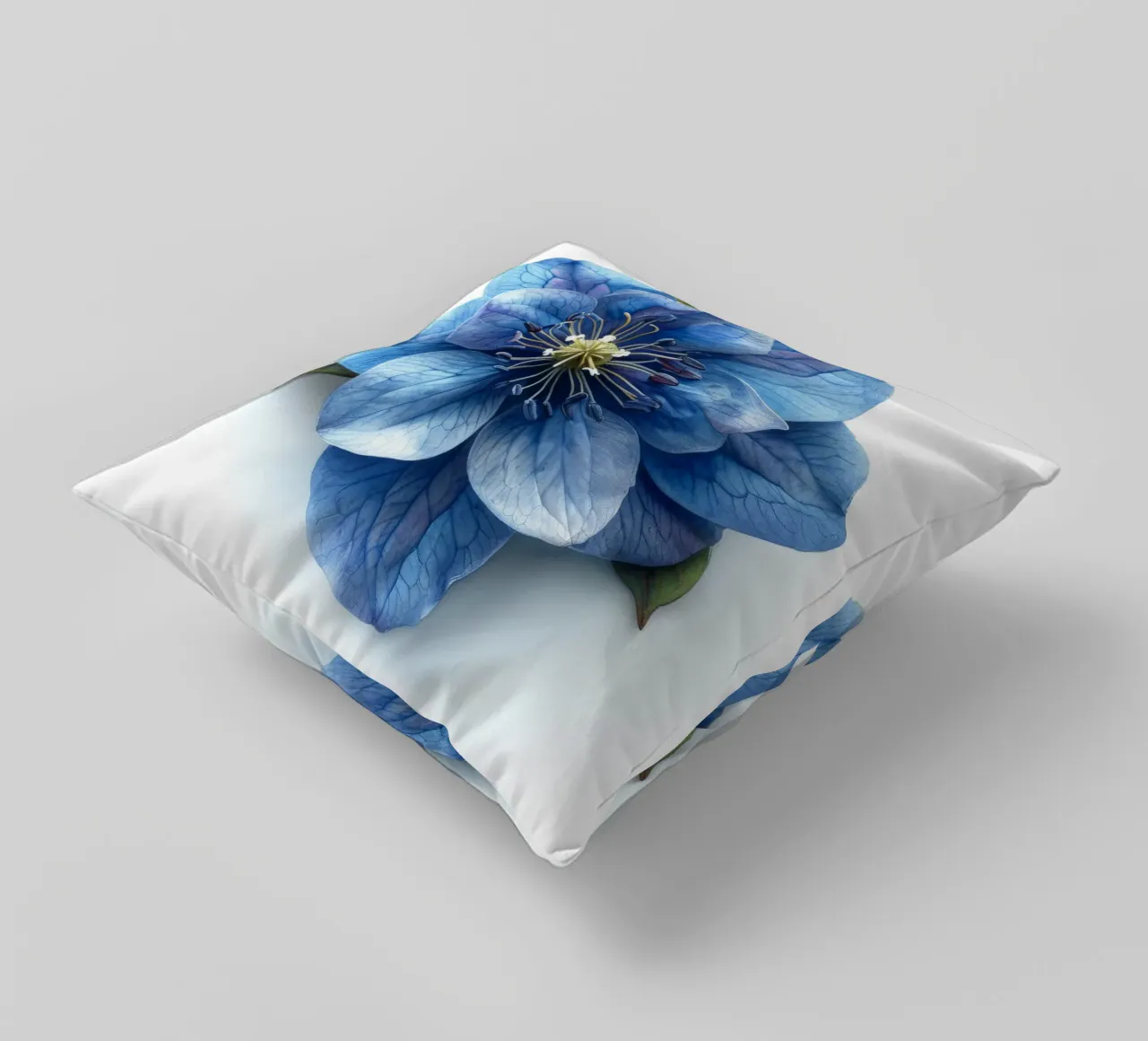 Fiore di delphinium 3 cuscino da Bold Blooms