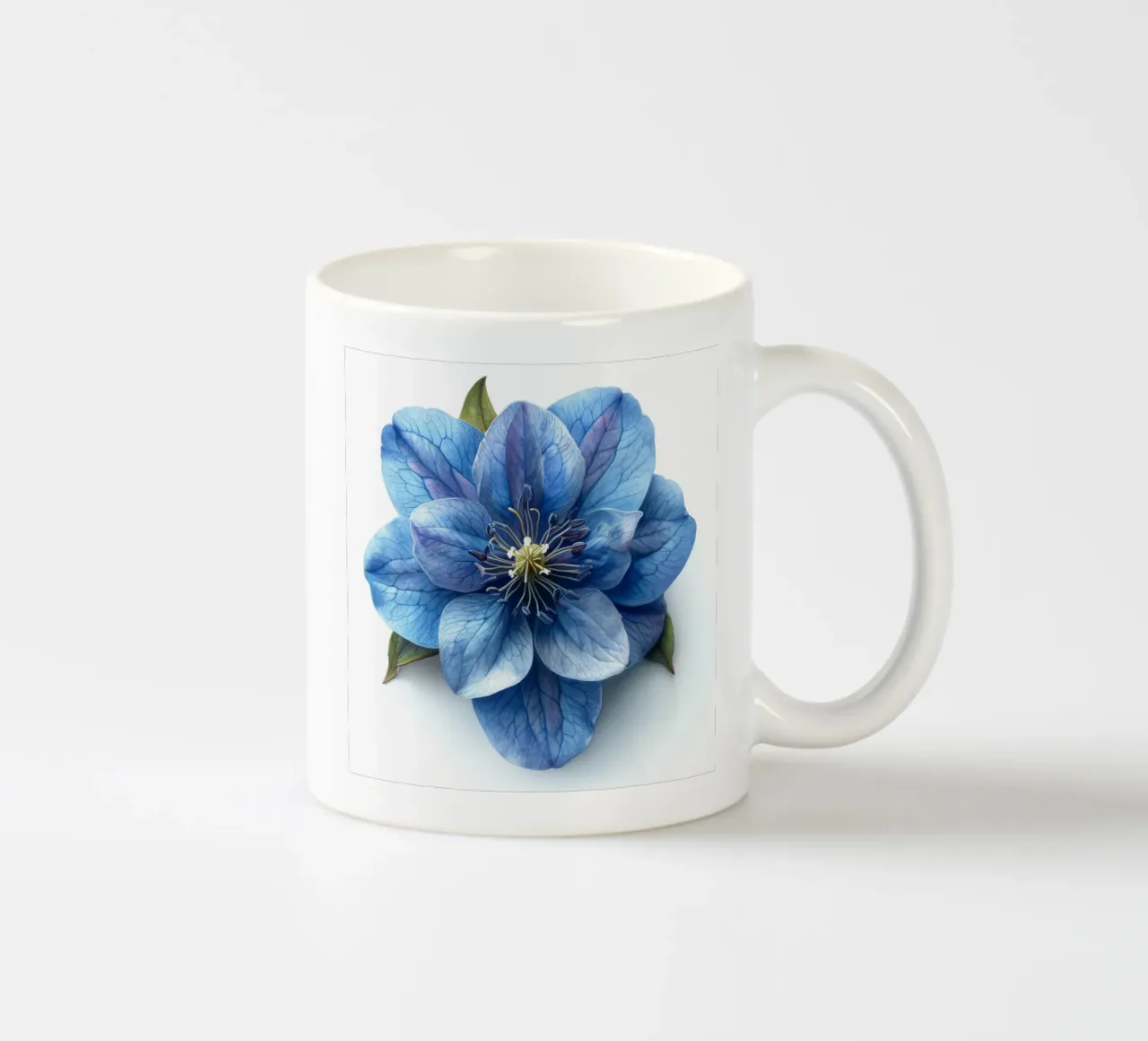 Delphinium bloem 3 keramische mok van Bold Blooms