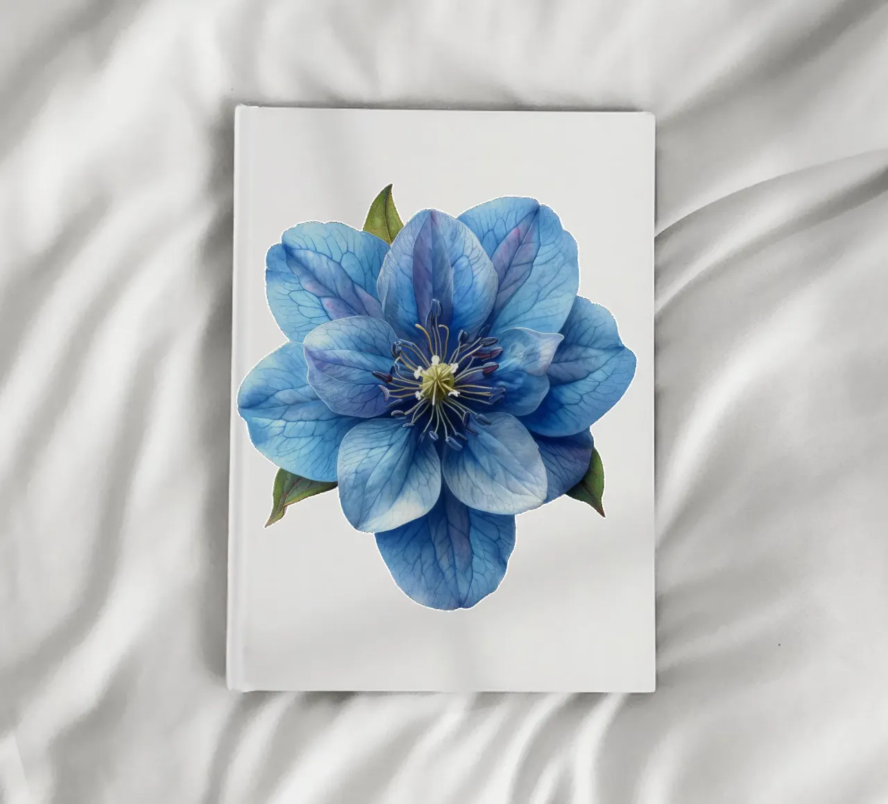 Delphinium Flower 3 notebook by Bold Blooms
