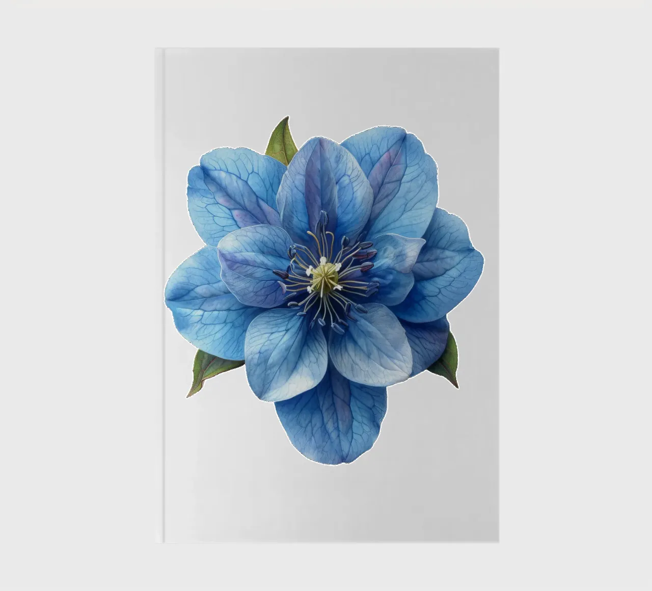 Delphinium Flower 3 notebook by Bold Blooms