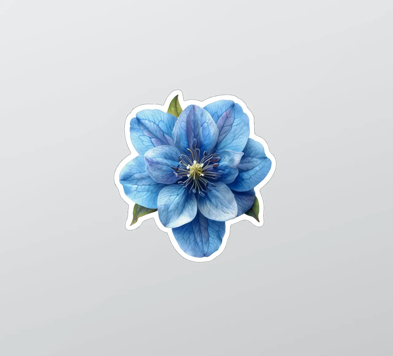 Fiore di delphinium 3 adesivo da Bold Blooms
