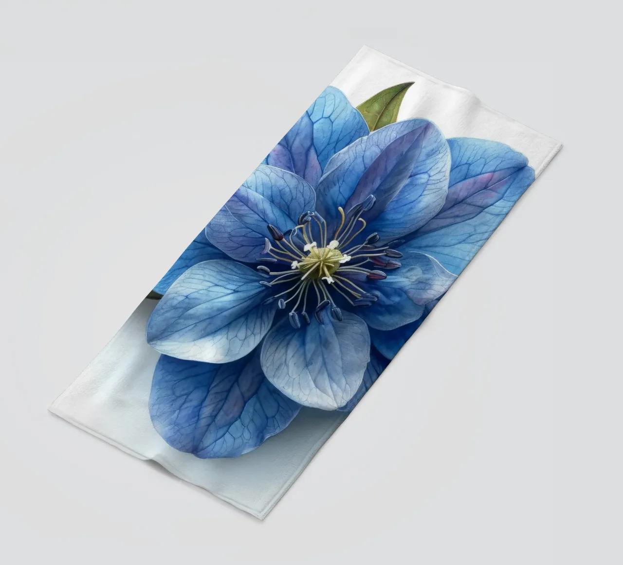Fiore di delphinium 3 telo mare da Bold Blooms
