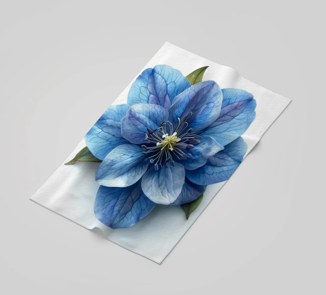 Fiore di delphinium 3 telo mare da Bold Blooms