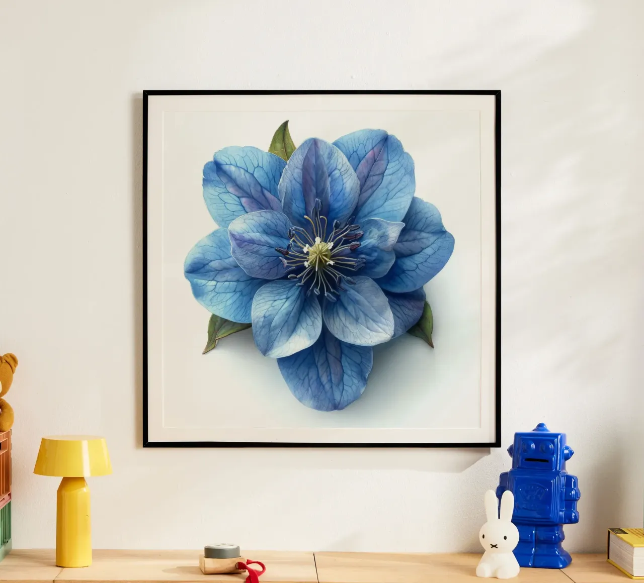 Fiore di delphinium 3 carta hahnemühle da Bold Blooms