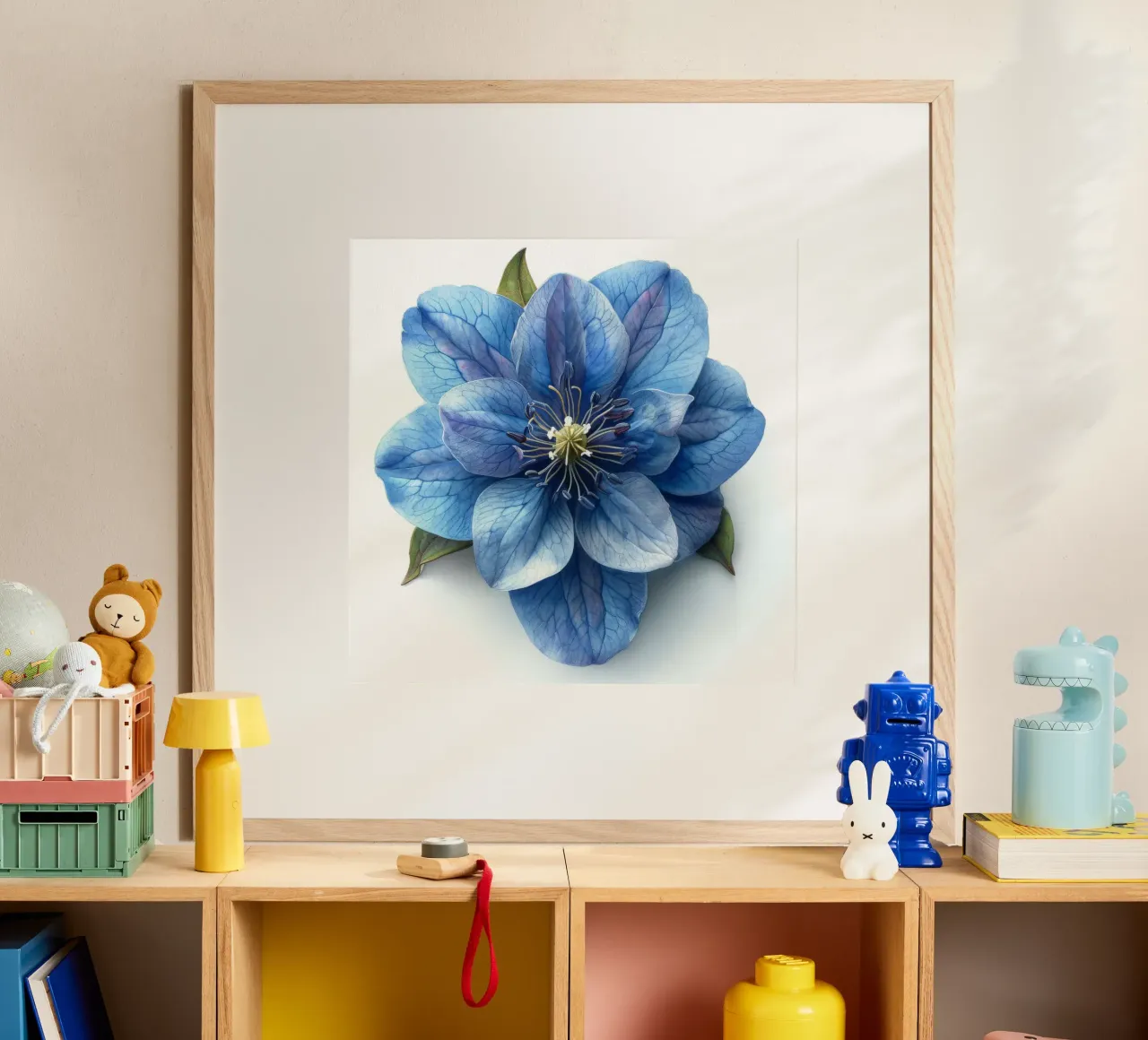 Fiore di delphinium 3 carta hahnemühle da Bold Blooms