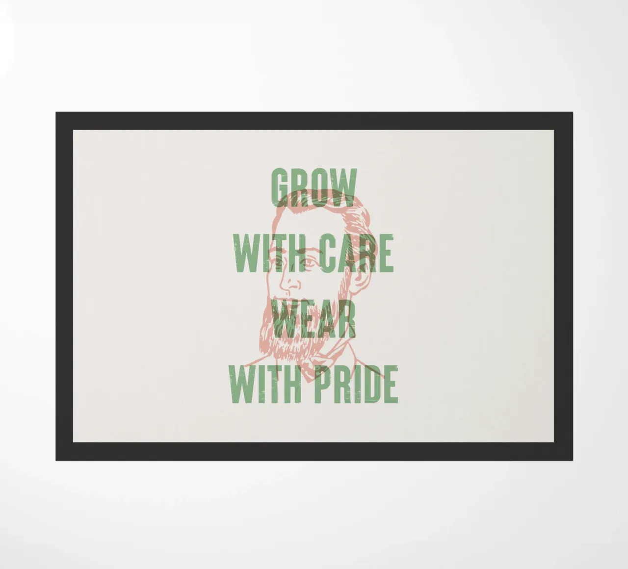 Crescere con cura e indossare con orgoglio zerbino da Vintagrafica