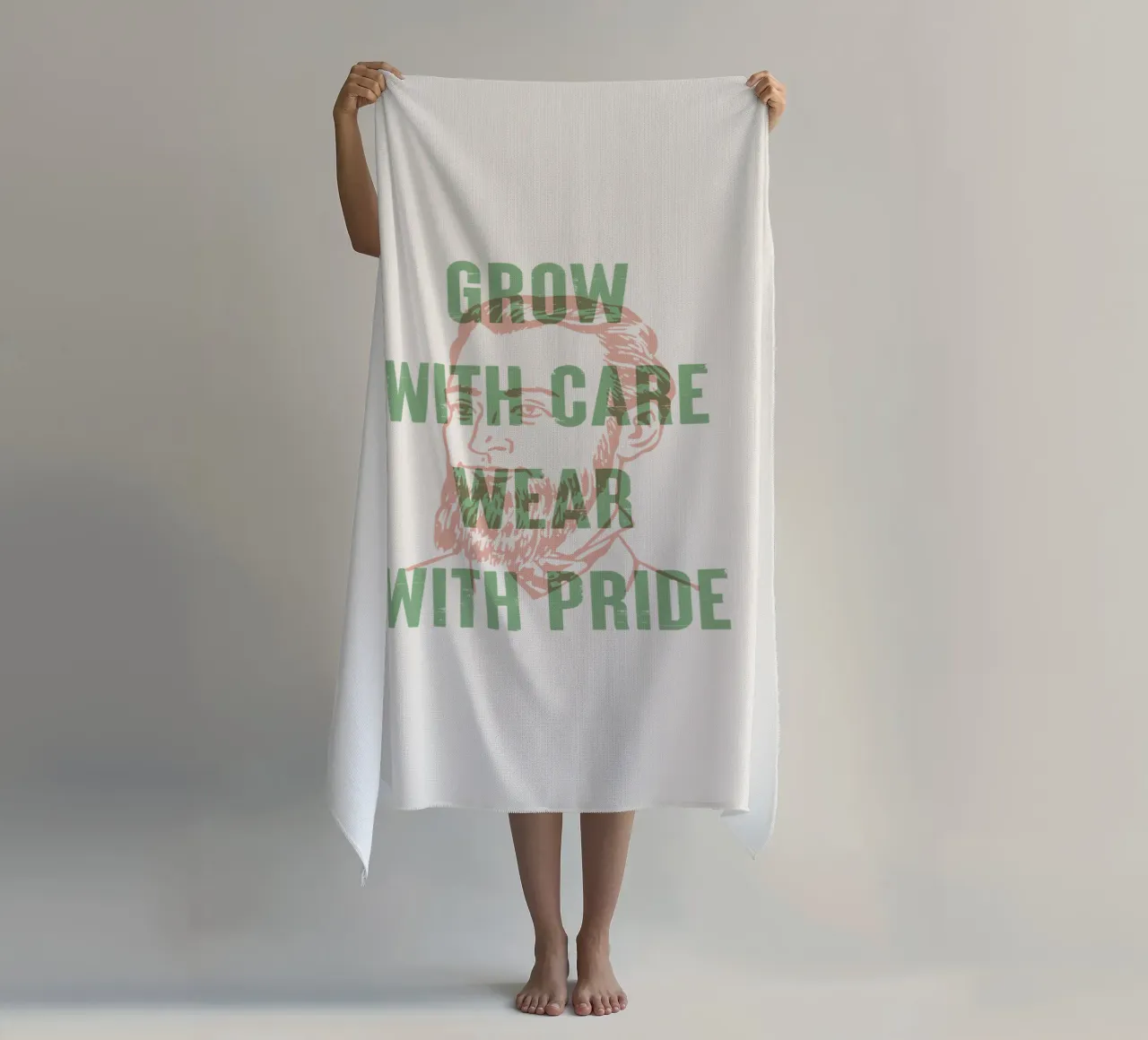 Crescere con cura e indossare con orgoglio telo mare da Vintagrafica