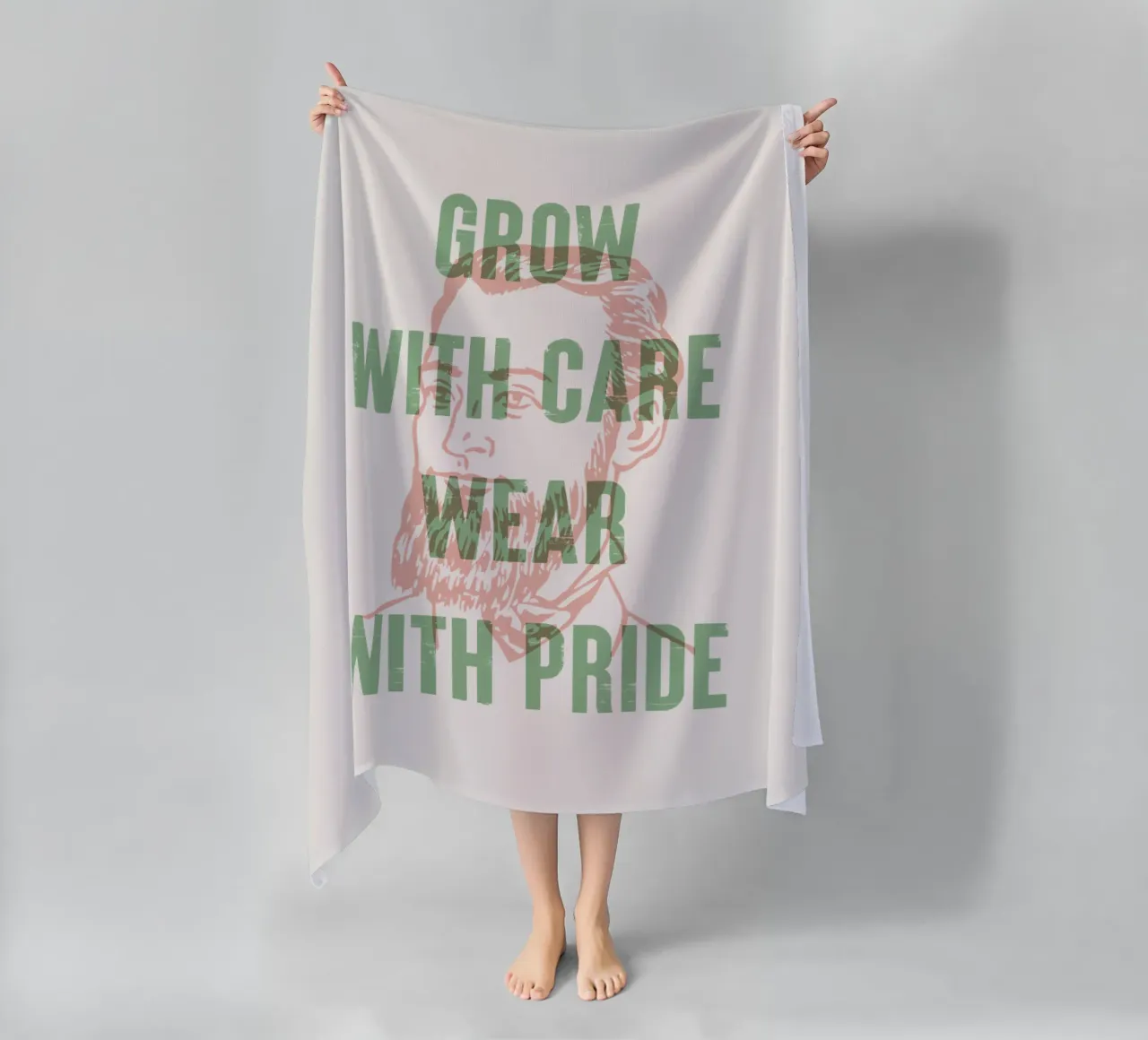 Crescere con cura e indossare con orgoglio telo mare da Vintagrafica