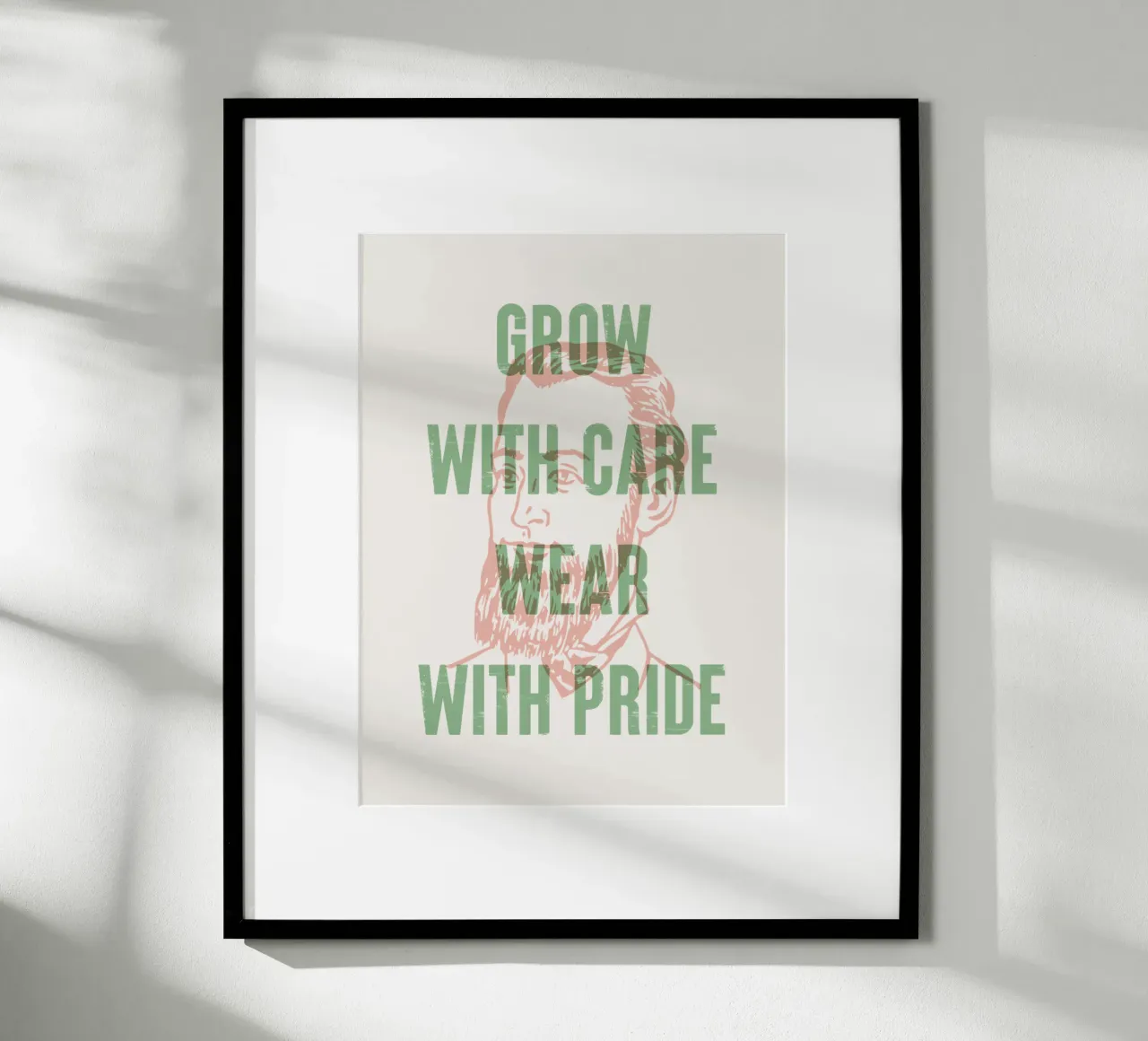 Crece con cuidado, vístete con orgullo poster de Vintagrafica