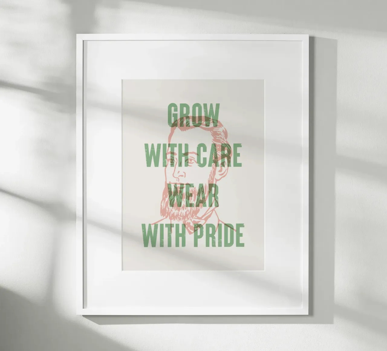 Crece con cuidado, vístete con orgullo poster de Vintagrafica