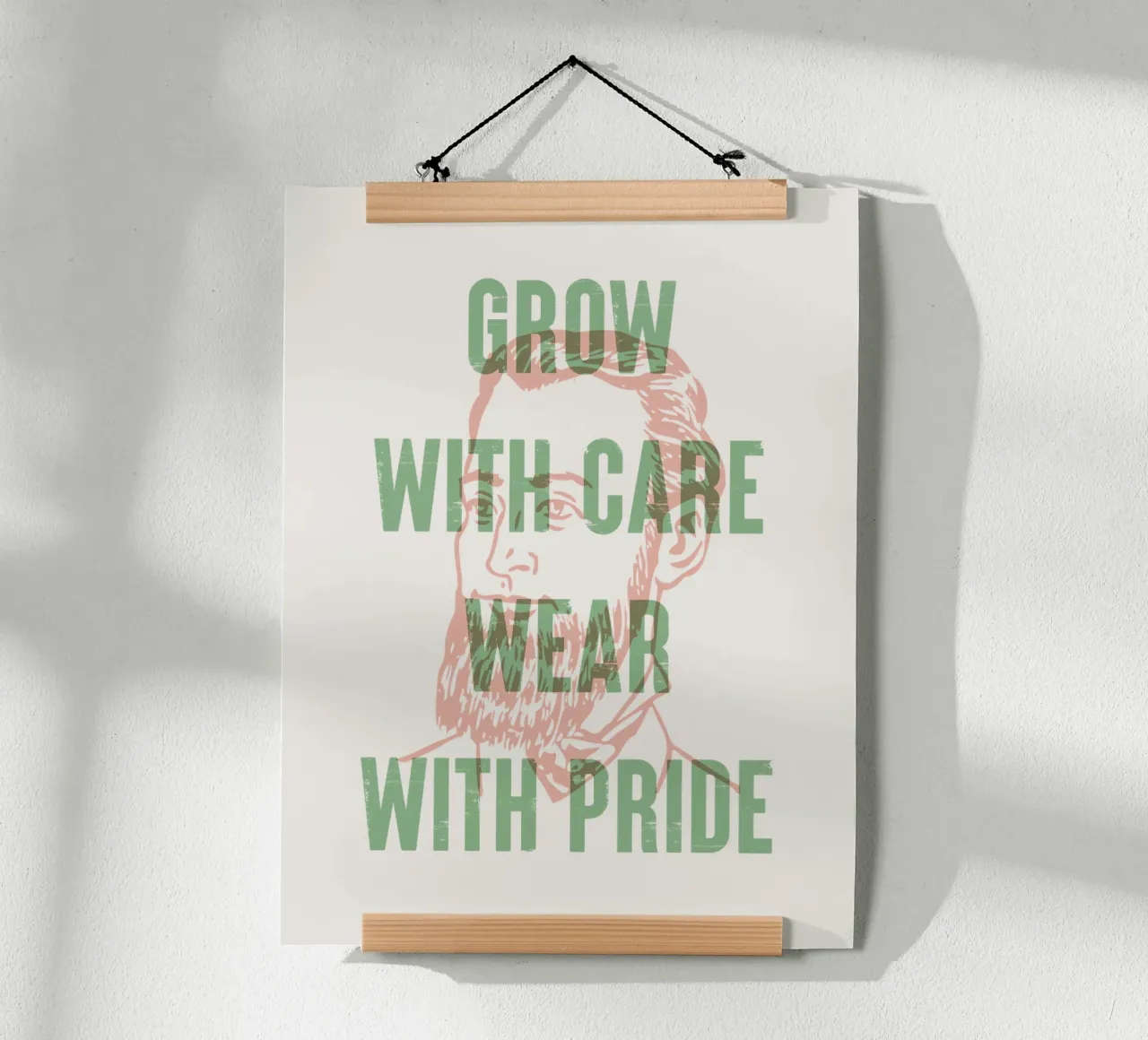 Crece con cuidado, vístete con orgullo poster de Vintagrafica