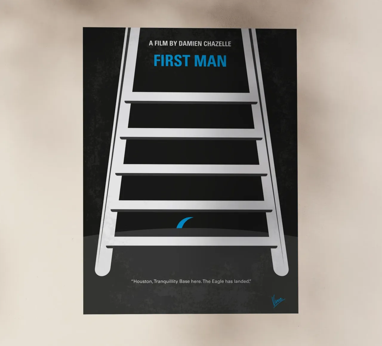 No1045 My First Man minimal movie poster pellicola backlit da Chungkong
