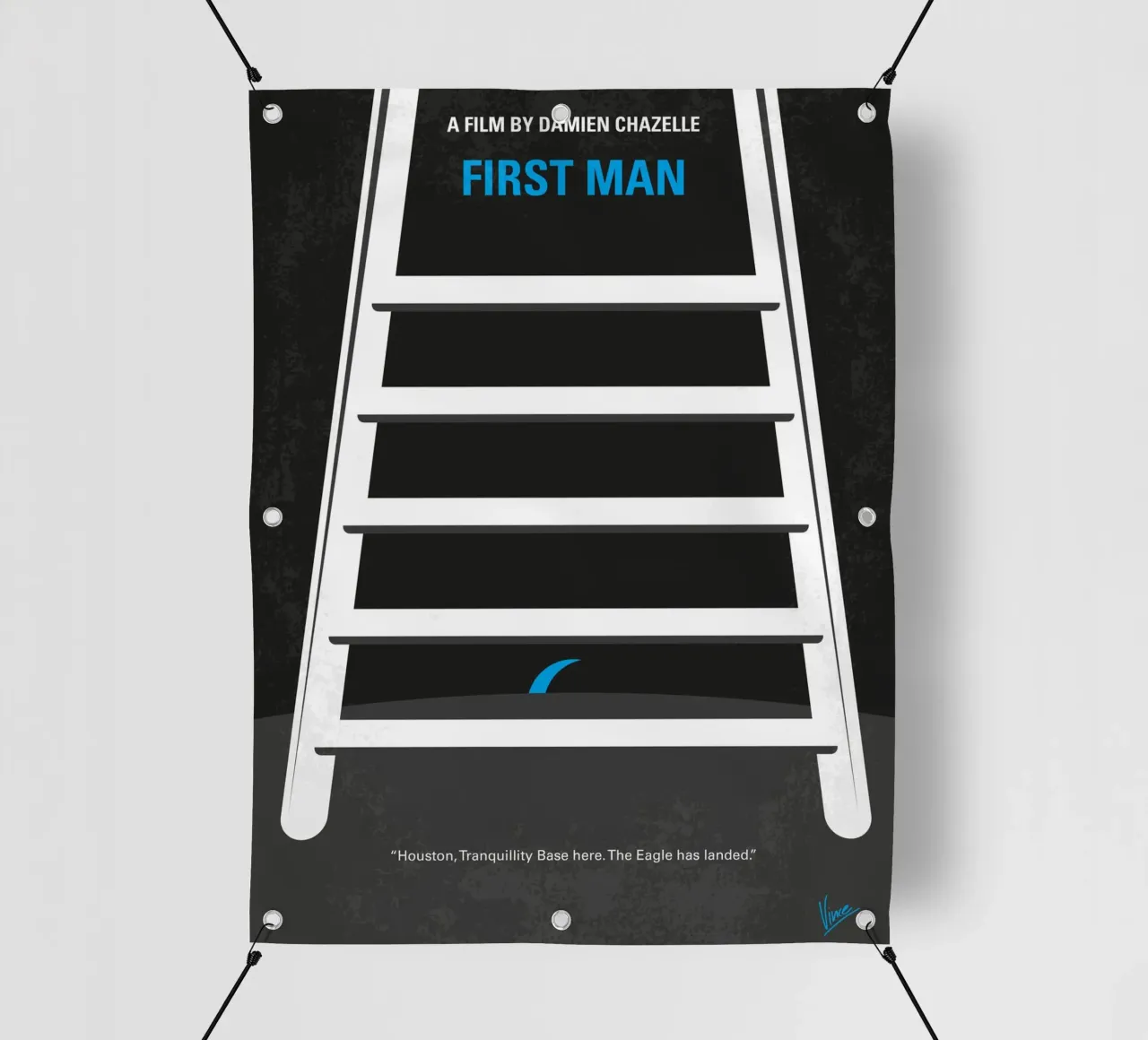 No1045 My First Man minimal movie poster telo in pvc da Chungkong