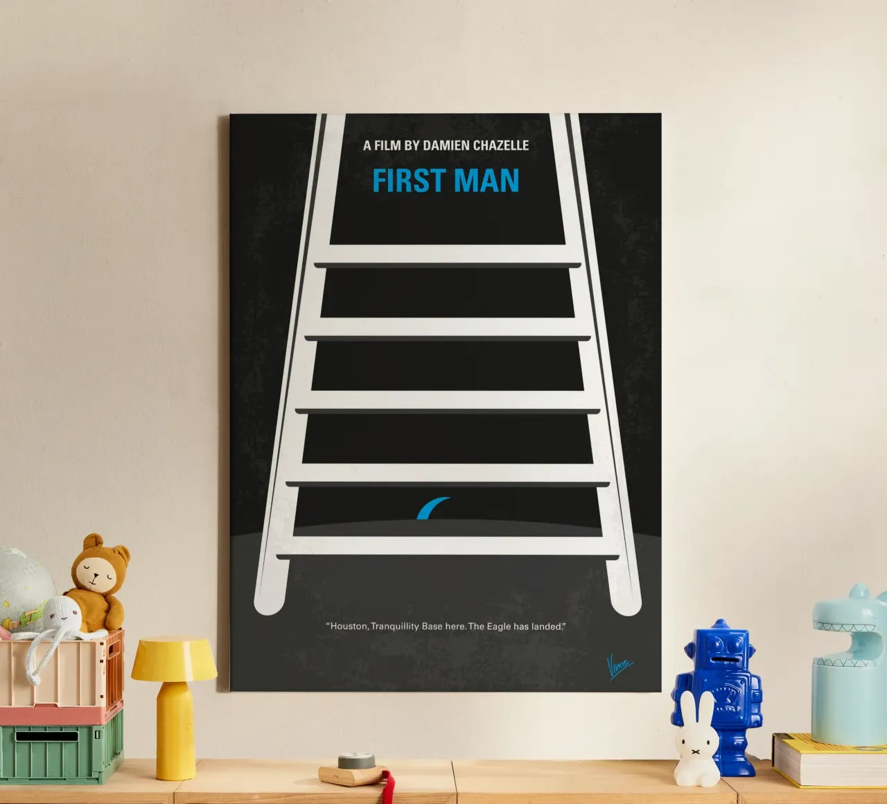 No1045 My First Man minimal movie poster tela da Chungkong