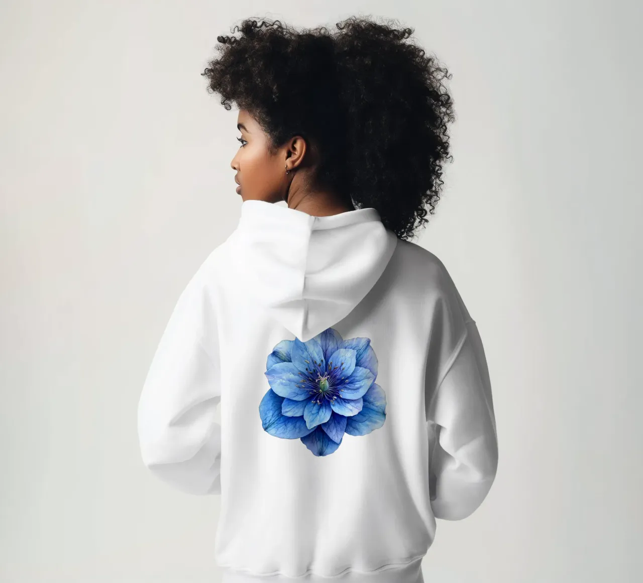 Fiore di delphinium 4 felpa con cappuccio da Bold Blooms
