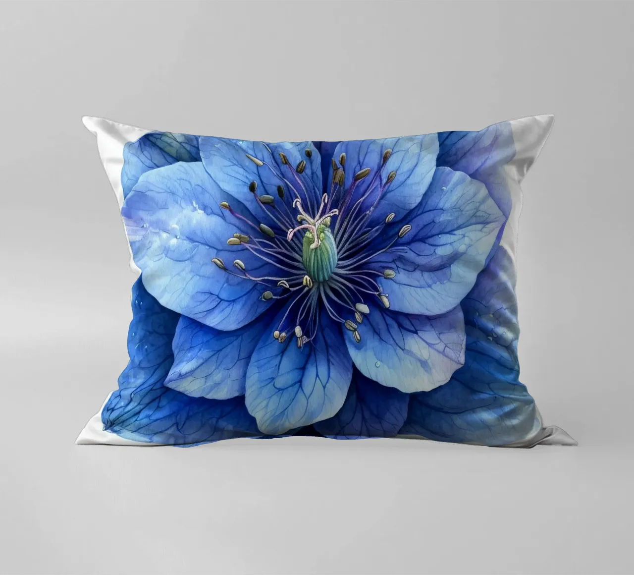 Fiore di delphinium 4 cuscino da Bold Blooms