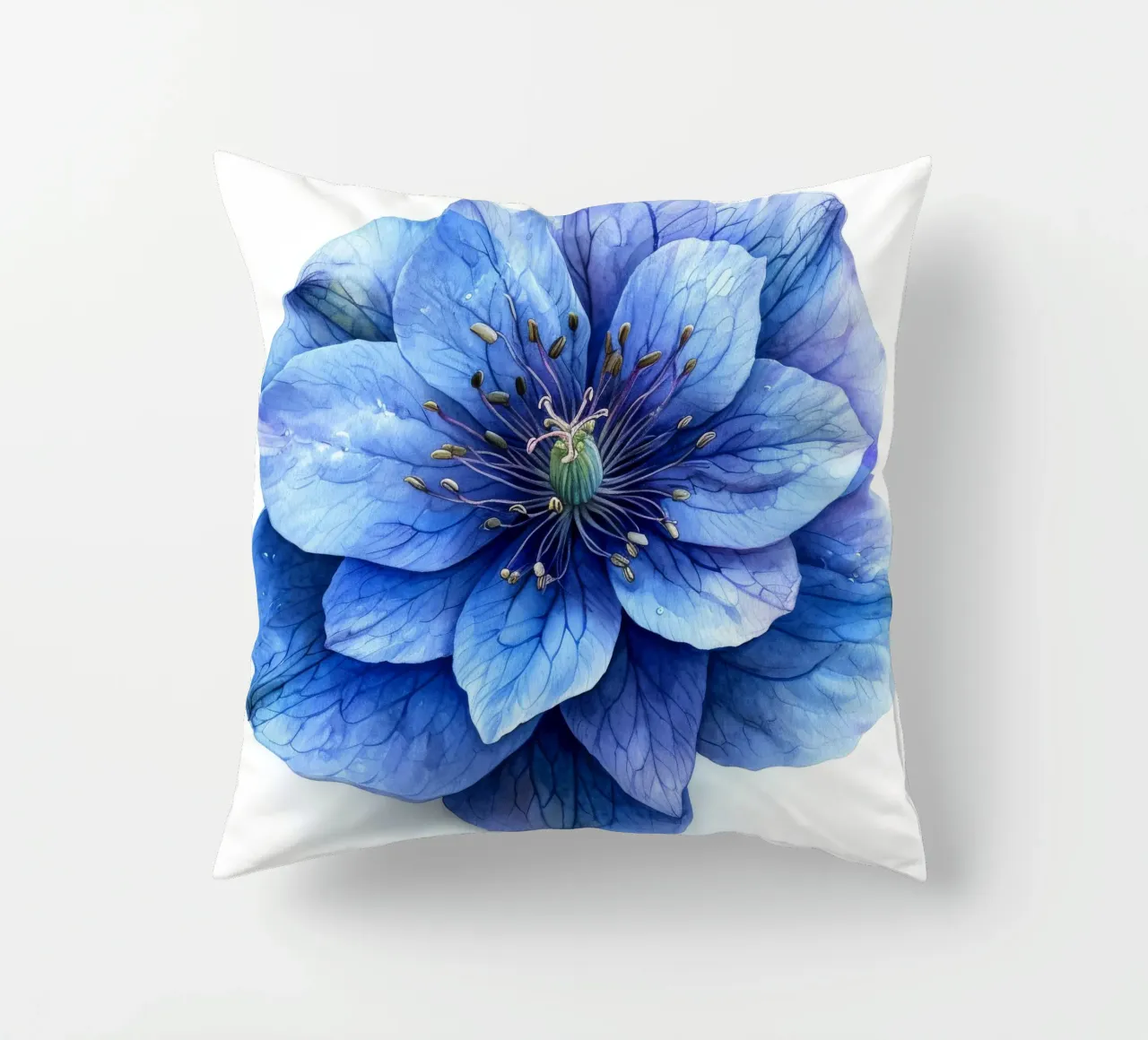 Fiore di delphinium 4 cuscino da Bold Blooms