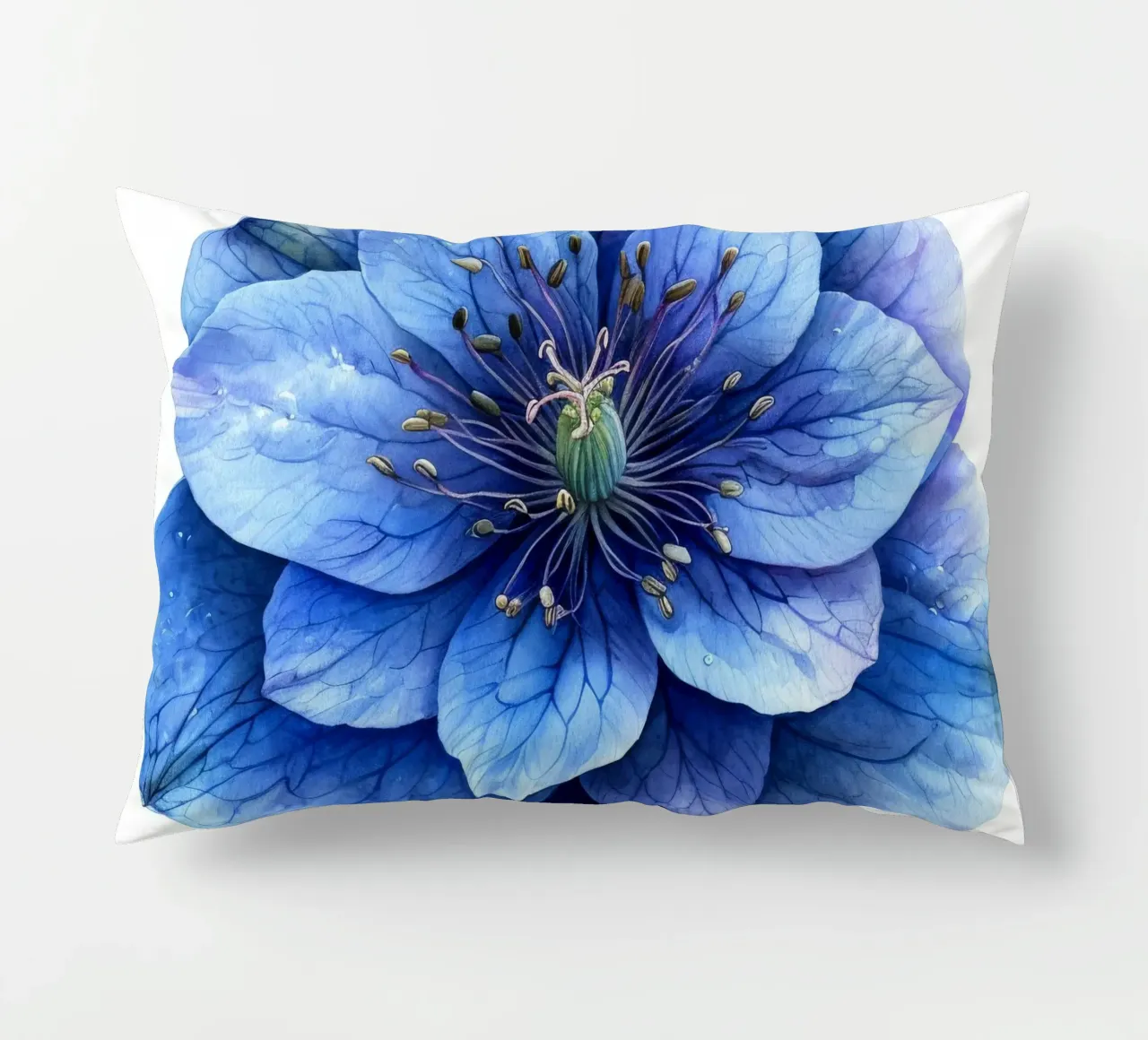 Fiore di delphinium 4 cuscino da Bold Blooms