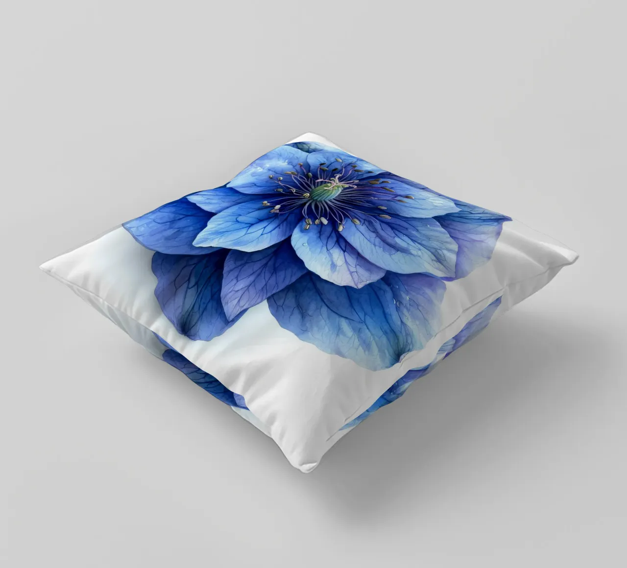 Fiore di delphinium 4 cuscino da Bold Blooms