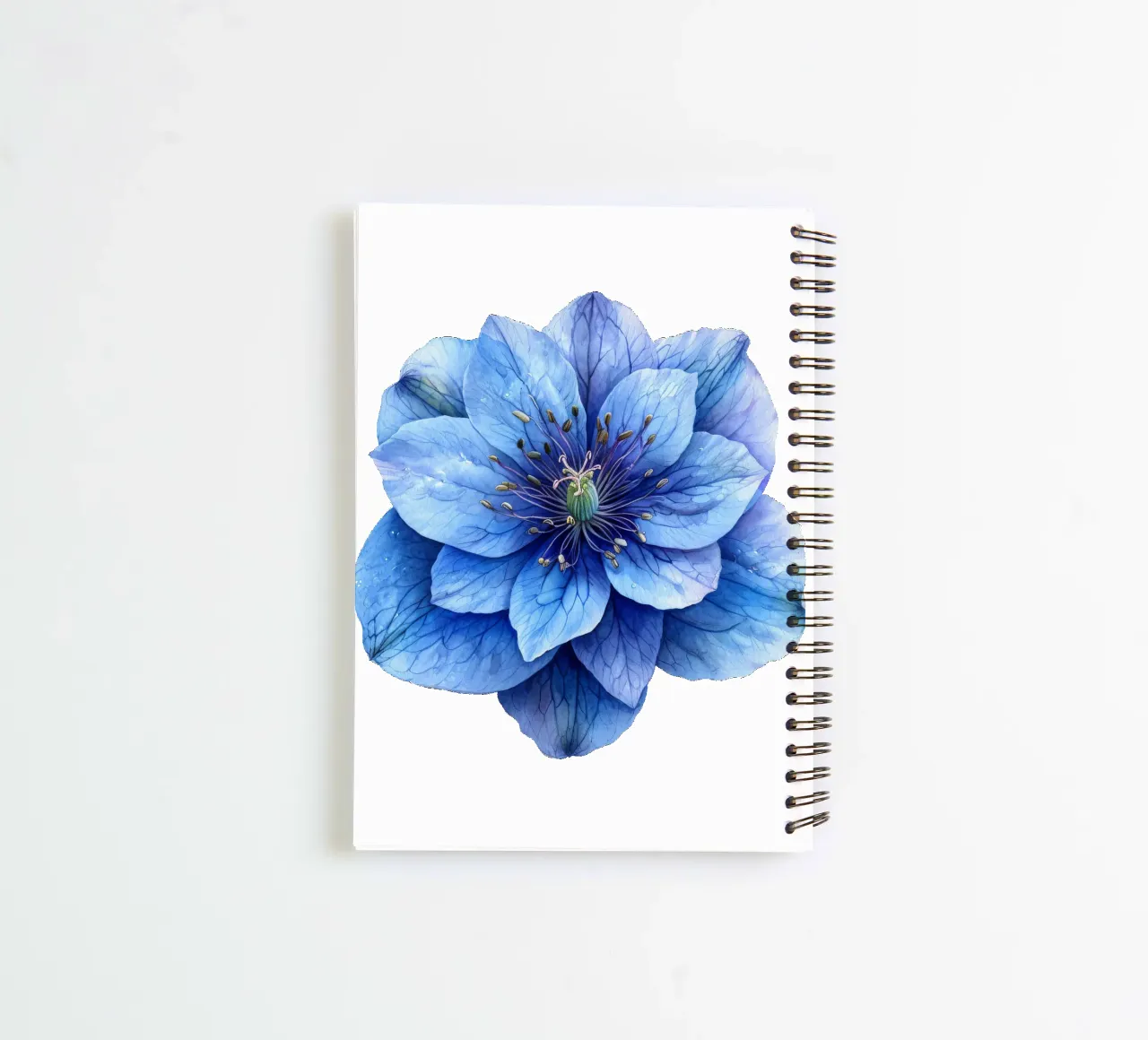 Delphinium Flower 4 spiral notebook by Bold Blooms