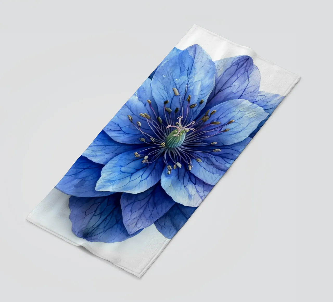 Fiore di delphinium 4 telo mare da Bold Blooms